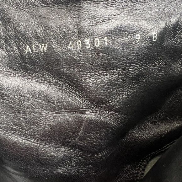 Ralph Lauren Black Suede Leather Ankle Boots Side Zip & Buckle Women’s Size 9 B - Picture 14 of 16